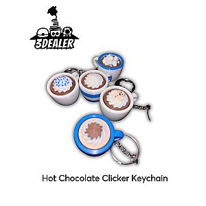 Hot Chocolate Clicker Keychain