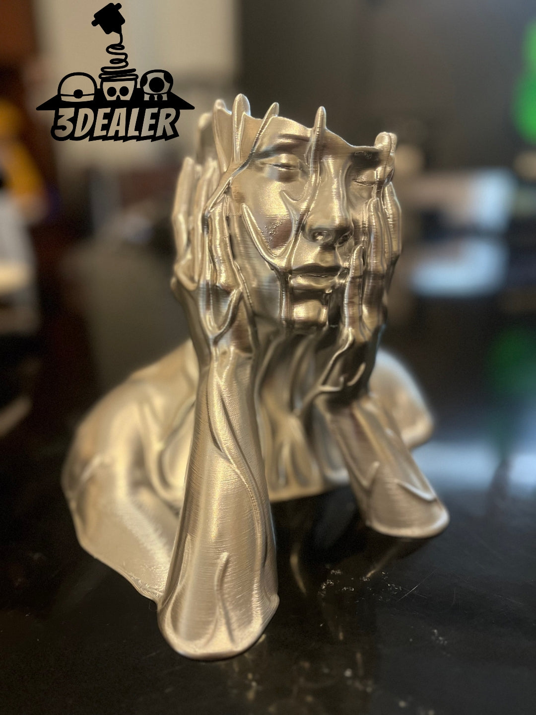 Crying woman vase